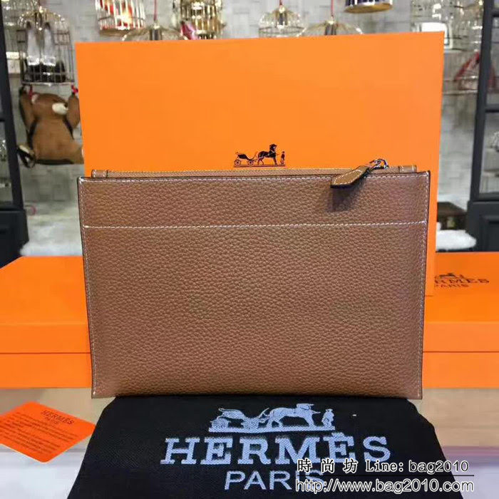 HERMES愛馬仕 經典爆款 男士牛皮手包 803-1 JD1319